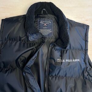 U.S. Polo Assn. Black Men's Puffer Vest